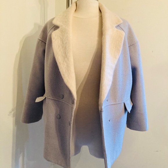 DF Drex Fable baby blue button-up coat - Picture 2 of 10